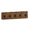 Flash Furniture 24" Classic Brown Wall Mount Coat Rack with Hooks HFKHD-GDI-CRE8-632315-GG - alternate 5